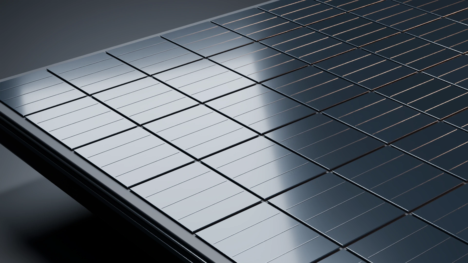 Original concept visualization of a module edge and optical surface