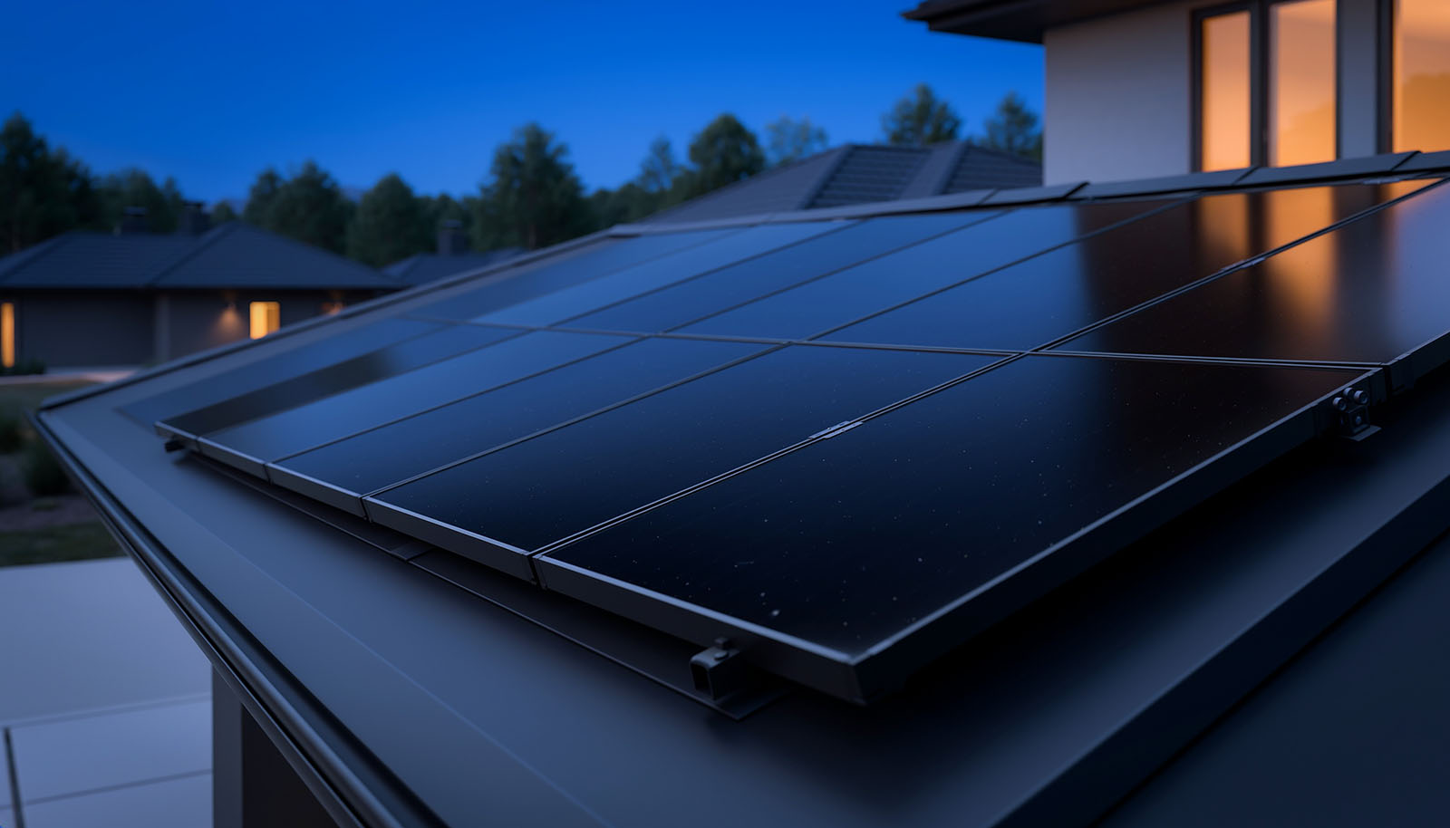AI-blended residential solar installation concept