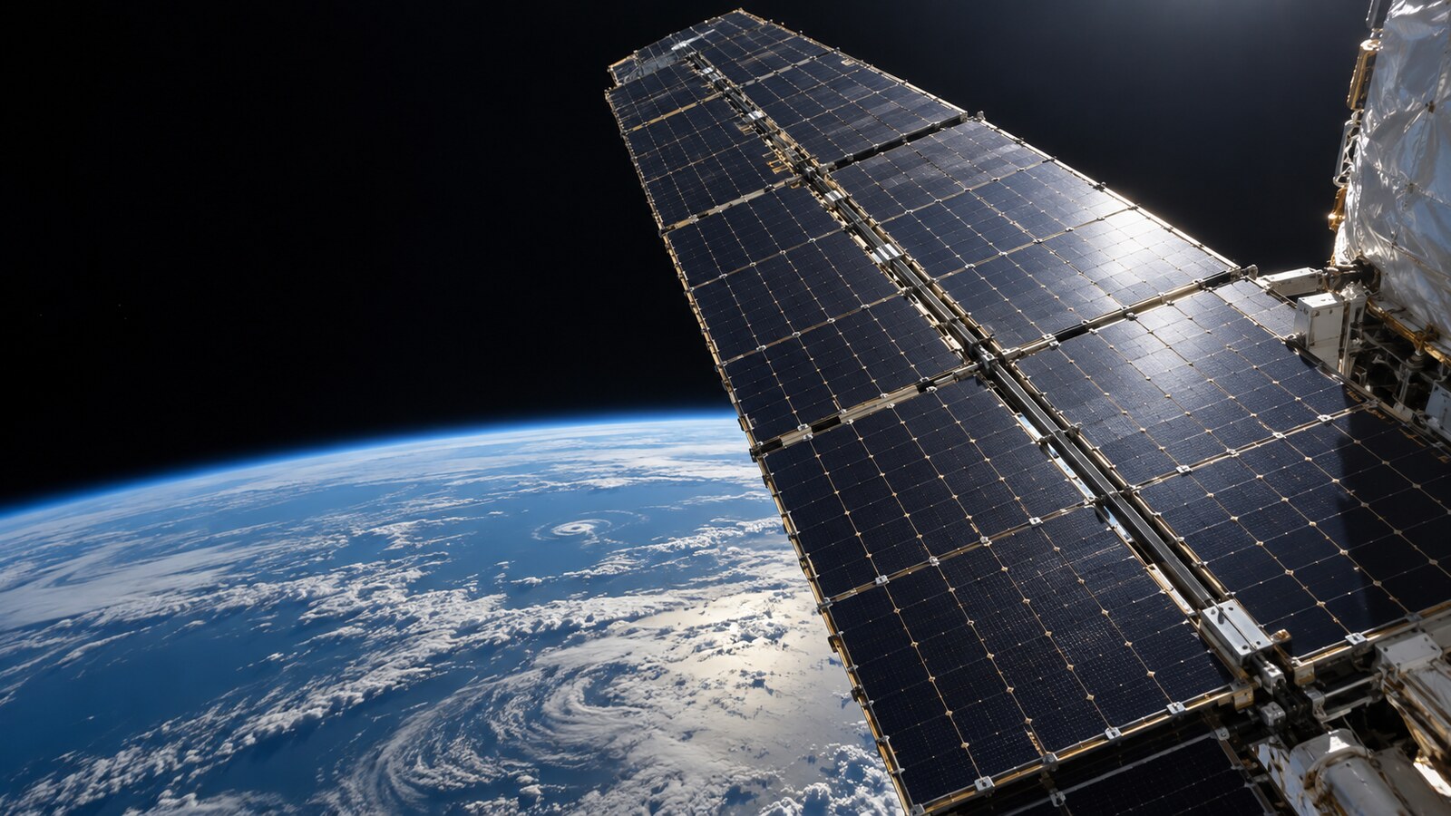 Illustrative space environment, not operational hardware or endorsement